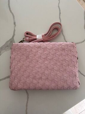 Madewell Pink Woven Crossbody Bag